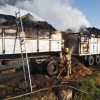 Shahrisabzda «KamAZ»ga ortilgan somon yonib ketib, bir kishi halok bo‘ldi