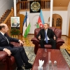 Ozarbayjon prezidenti Ilhom Aliyev Bakudagi O‘zbekiston elchixonasiga tashrif buyurdi
