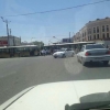 Samarqandda ikkita tramvay orasiga Lacetti tiqilib qoldi (foto)