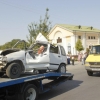 Фарғонада ЙТҲга учраган автомобиллар «паради» бўлиб ўтди (фото)