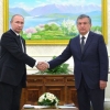 Владимир Путин ва Шавкат Мирзиёев Ўзбекистон-Россия ҳамкорлигининг кейинги босқичларини муҳокама қилишди