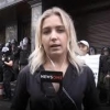 Украиналик журналист аёлга тўғридан-тўғри эфирда ҳужум қилишди (Видео)