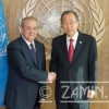 O‘zbekiston tashqi ishlar vaziri Abdulaziz Komilov Pan Gi Mun bilan uchrashdi