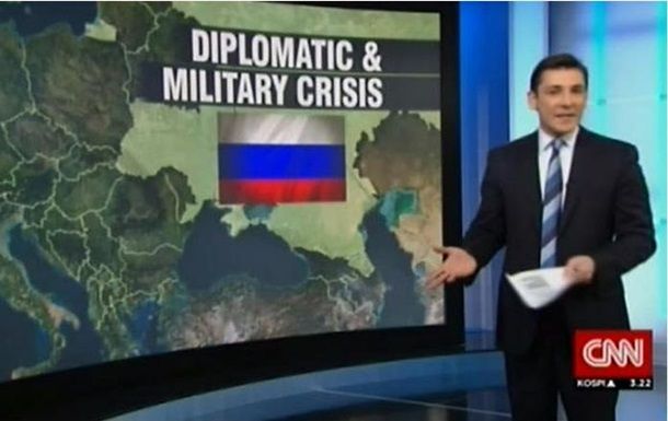 CNN телеканали Украинани Россия таркибида кўрсатди