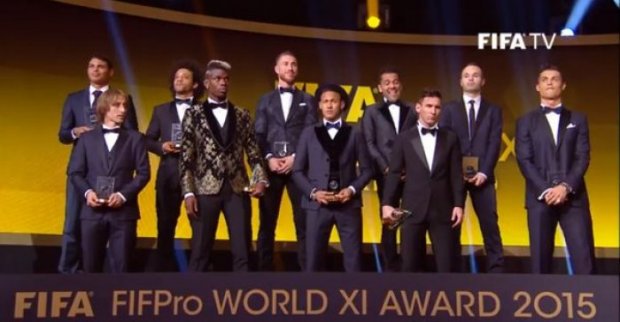 ФИФА 2015 йилнинг рамзий терма жамоасини эълон қилди