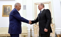 Президент Ислом Каримов Россия Президенти Владимир Путин билан учрашди