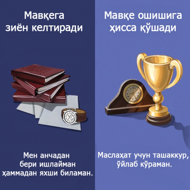 Мартабангизга зиён келтириши мумкин бўлган фикрлар