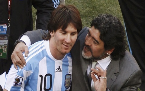 Maradona Messiga murojaat qildi