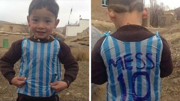 Afg‘onistonlik Murtazo nihoyat Messi bilan uchrashdi (Video)