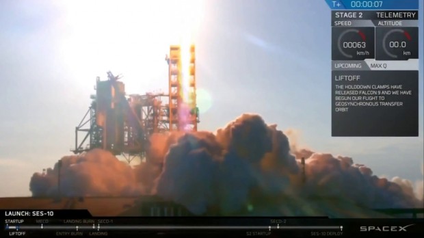 SpaceX тарихда биринчи марта аввал коинотга учирилган ракетани қайта учирди