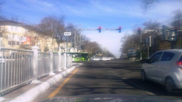 Toshkent shahrining bir necha chorrahasida «Stop-liniya» belgilari paydo bo‘ldi