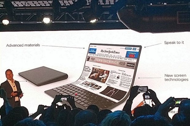 Lenovo «ўраладиган» ноутбук концептини тақдим этди