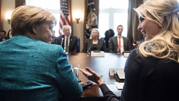 Merkel Ivanka Tramp otasi o‘rnini egallashiga munosabat bildirdi
