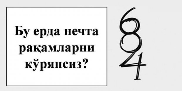 Bu rasmda nechta raqamlarni ko‘ryapsiz? Javob sizni hayron qoldiradi…