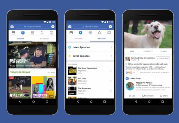 Facebook янги Watch видеоплатформаси ишга туширилганини эълон қилди