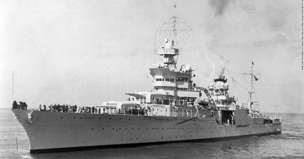 Тинч океанида 1945 йилда чўктириб юборилган АҚШ крейсери топилди