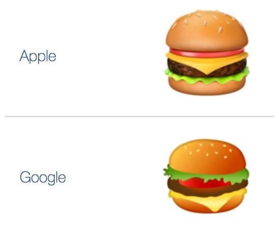 Google тақдим этган эмодзида нотўғри бургер аниқланди. Корпорация бош директори уни тузатишга ваъда берди