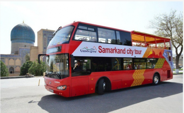 Samarqandda 2 qavatli ekskursiya avtobuslari qatnaydi