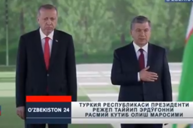 Toshkentda Turkiya prezidenti Rajab Toyyib Erdo‘g‘onni rasmiy kutib olish marosimi bo‘lib o‘tmoqda (onlayn translyatsiya)