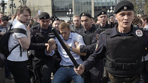 Moskvada Aleksey Navalniy qo‘lga olindi (video)