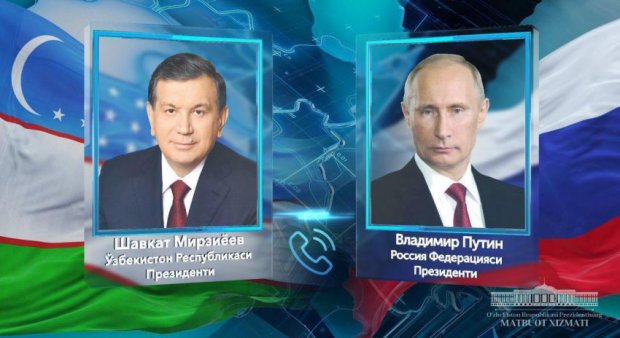 Mirziyoyev va Putin telefon orqali muloqot qildi