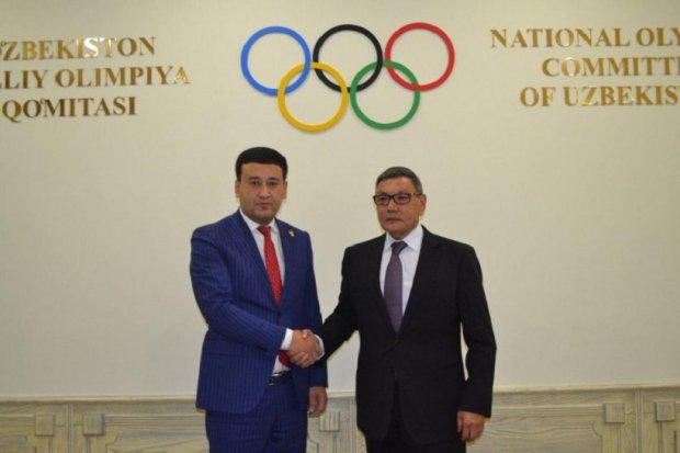 AIBA prezidenti G‘ofur Rahimov Milliy olimpiya qo‘mitasiga tashrif buyurdi