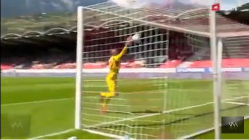 Shveysariya chempionatida 70 metr masofadan gol urildi (video)