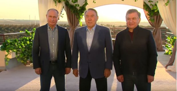 Mirziyoyev, Putin va Nazarboyevning norasmiy uchrashuvi videosi