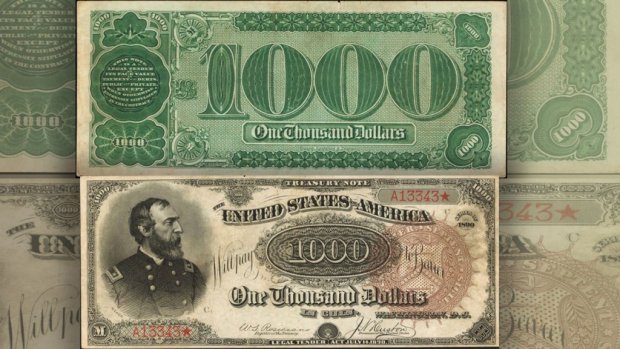 Минг долларлик банкнота аукционда 2 миллион долларга сотилди