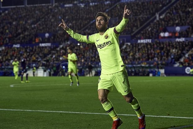 «Barselona» «Levante» darvozasiga 5 ta gol urdi. Messidan xet-trik!