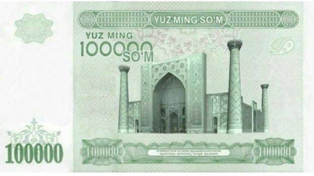 Марказий банк янги 100 минглик банкнота доллар ўрнини босишини билдирди
