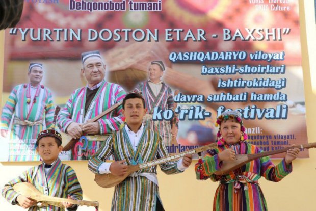 Dehqonobodda baxshichilik festivali oʻtkazildi (foto)