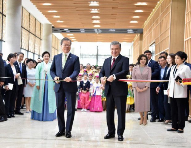 Prezidentlar Koreys madaniyati va san’ati uyining ochilish marosimida ishtirok etdi (foto)