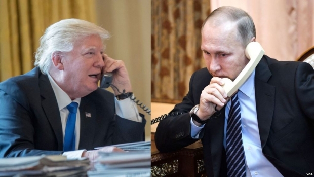 Трамп ва Путин телефон орқали 1,5 соатлик суҳбатда нималарни муҳокама қилдилар?