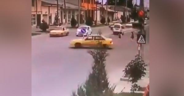Samarqandda «Damas» avtomashinasi o‘quvchi qizni urib yubordi (video)