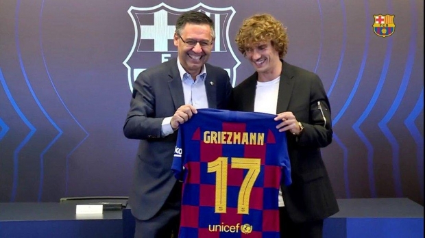 «Barselona» Grizmanni tanishtirdi. U 17-raqamda o‘ynaydi (foto, video)