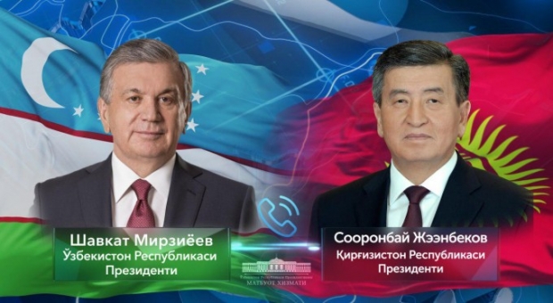 Shavkat Mirziyoyev Qirg‘iziston prezidenti Sooronbay Jeenbekov bilan telefon orqali muloqot qildi