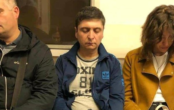 Kiyev metrosida Zelenskiyning qiyofadoshi topildi