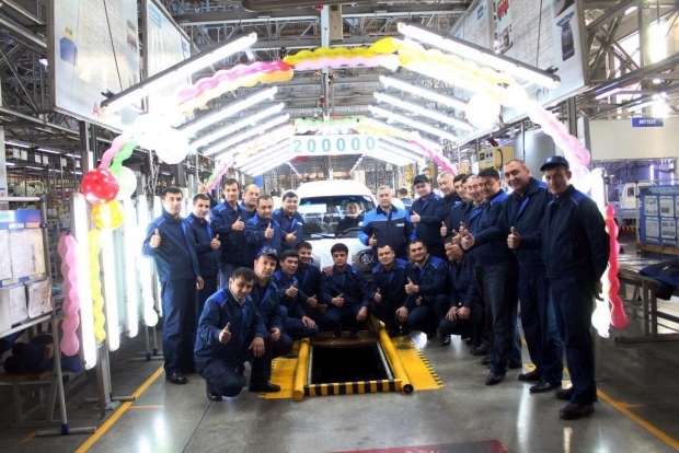UzAuto Motors Xorazm viloyati filialida 200 minginchi avtomobil ishlab chiqarildi