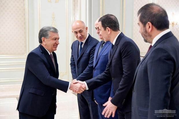 Shavkat Mirziyoyev Turkiyaning Ronesans Holding kompaniyasi delegatsiyasini qabul qildi