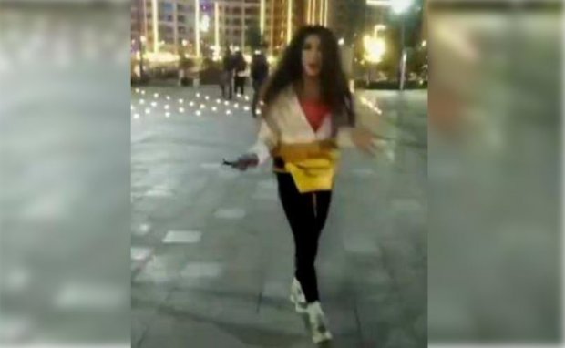Karantindan zerikkan yana bir poytaxtlik qiz Toshkent-Sitidagi sayrini ko‘z-ko‘z qildi (video)