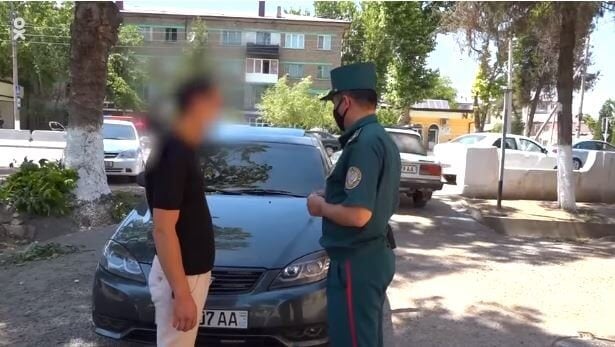 Internetda videosi tarqalgan tonirovka va migalkali Gentra jarima maydoniga qo‘yildi (video)