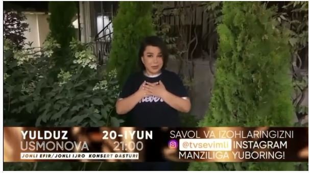 Yulduz Usmonova ilk marta telekanal orqali jonli konsert beradi (video)