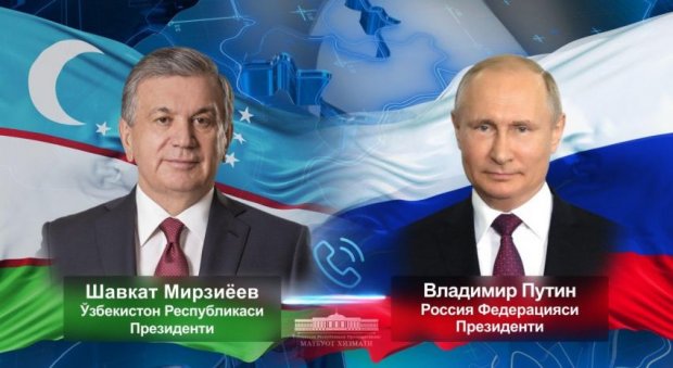 Shavkat Mirziyoyev Putin bilan COVID-19 ga qarshi Rossiya vaksinasini muhokama qildi