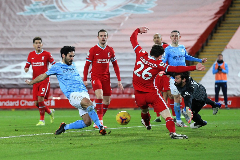 «Manchester Siti» 5 ta gol urilgan o‘yinda «Liverpul»ni yirik hisobda taslim etdi