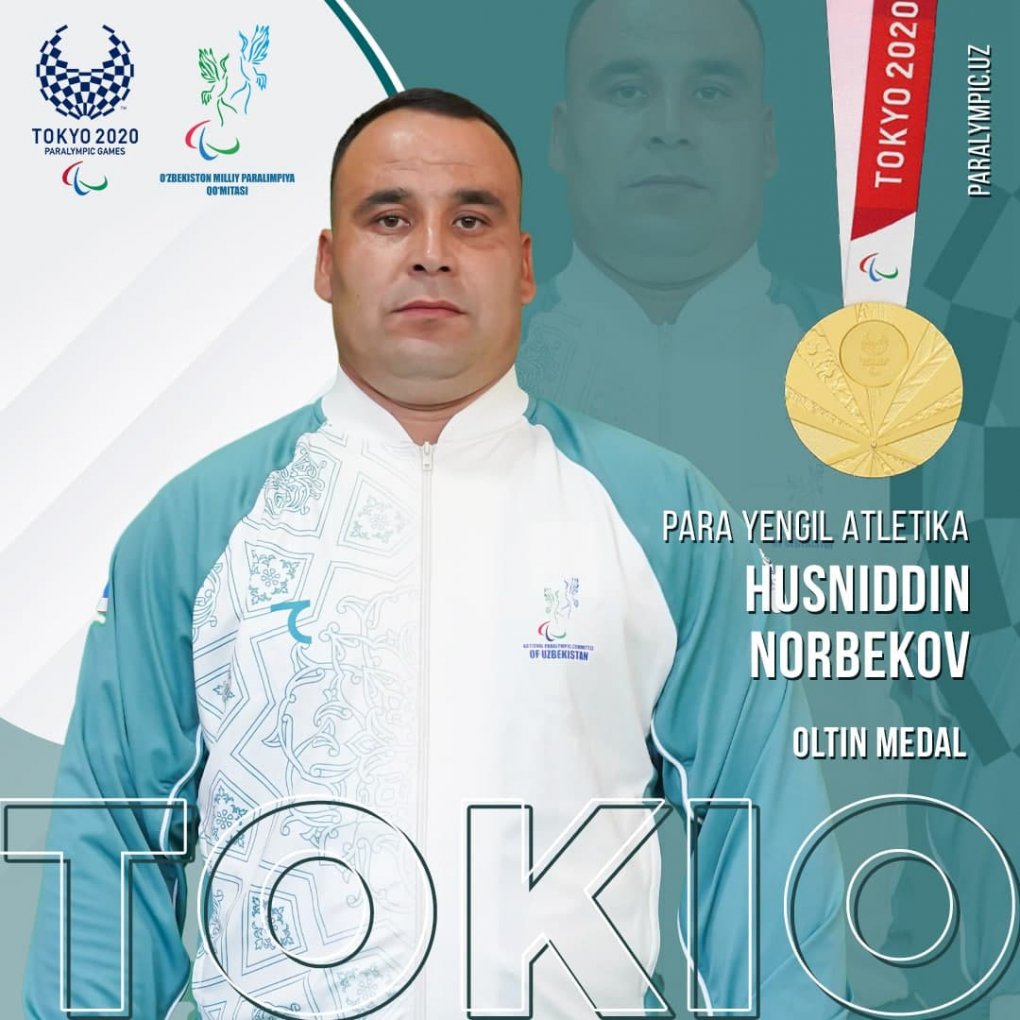 Husniddin Norbekov – ikki karra Paralimpiya o‘yinlari chempioni!