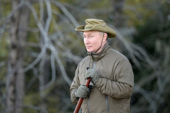 Putin va mudofaa vaziri Shoygu Sibirda dam oldi (fotoreportaj)