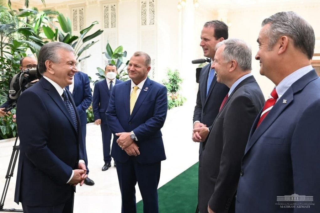 Shavkat Mirziyoyev amerikalik kongressmenlarni qabul qildi