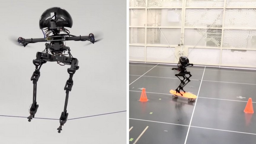 Kaliforniyalik muhandislar yurayotgan vaqtida uchadigan ikki oyoqli robot-dron yaratishdi