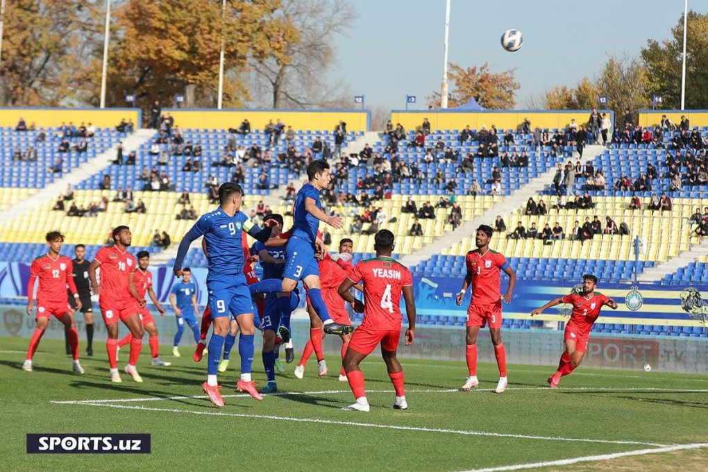 U-23 OCH saralashi. O‘zbekiston Bangladesh darvozasiga javobsiz 6 ta gol urdi